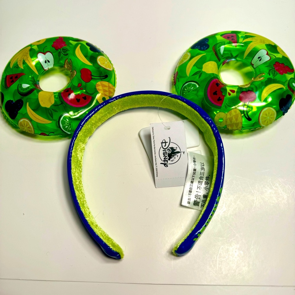 NWT. Disney Parks Mickey Ears Pool Float Sweet Summer Ear Headband.
